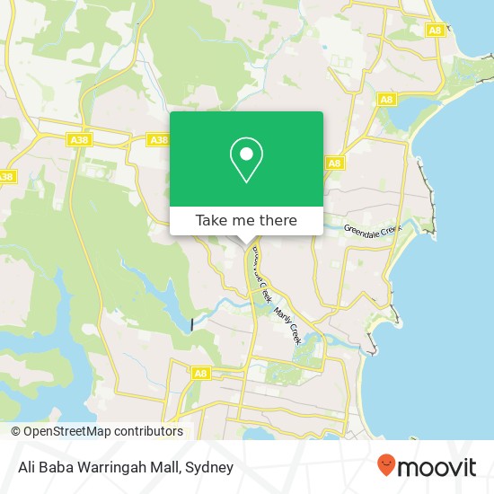 Ali Baba Warringah Mall map