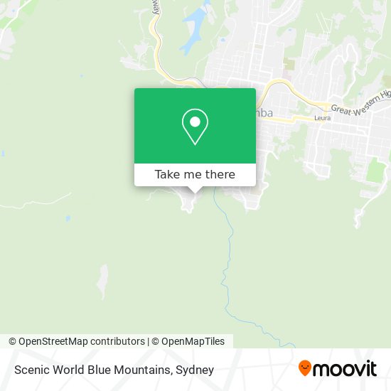 Scenic World Blue Mountains map