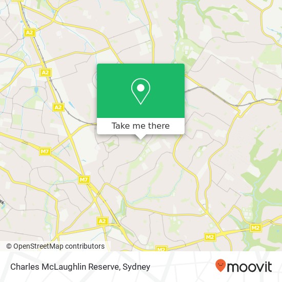 Charles McLaughlin Reserve map