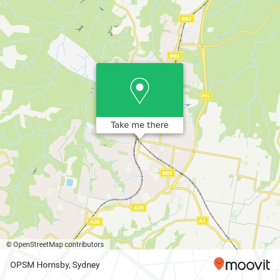 OPSM Hornsby map