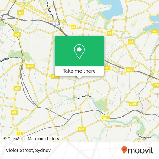 Mapa Violet Street