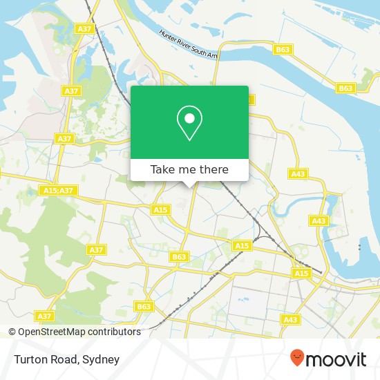 Mapa Turton Road
