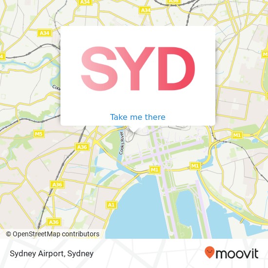 Sydney Airport map