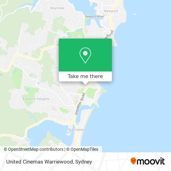 United Cinemas Warriewood map