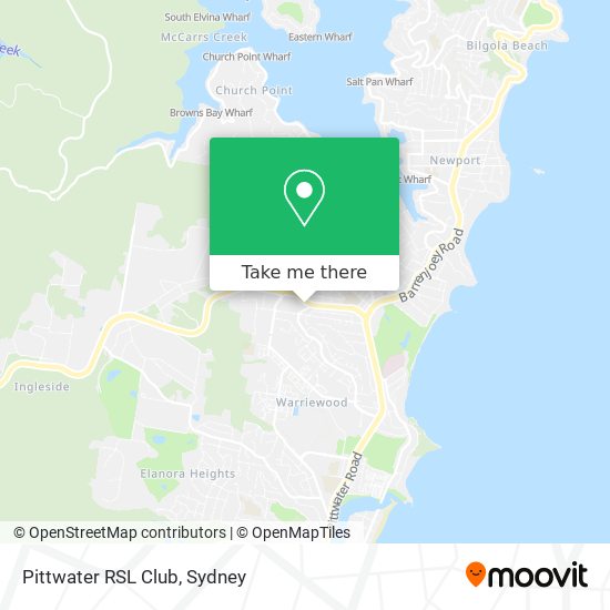 Pittwater RSL Club map