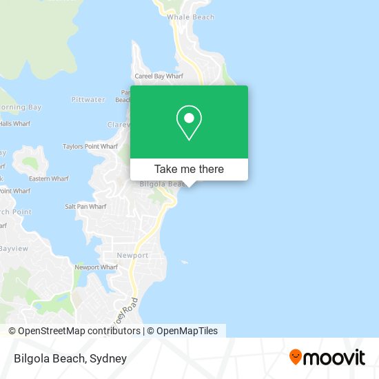 Mapa Bilgola Beach