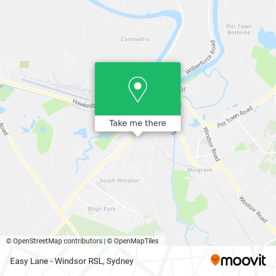 Easy Lane - Windsor RSL map