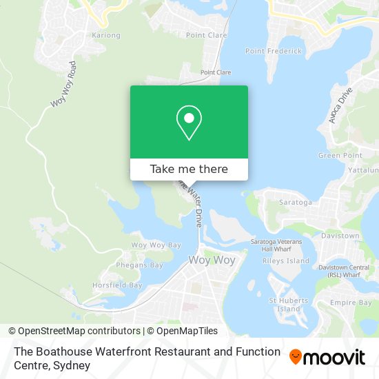 The Boathouse Waterfront Restaurant and Function Centre map