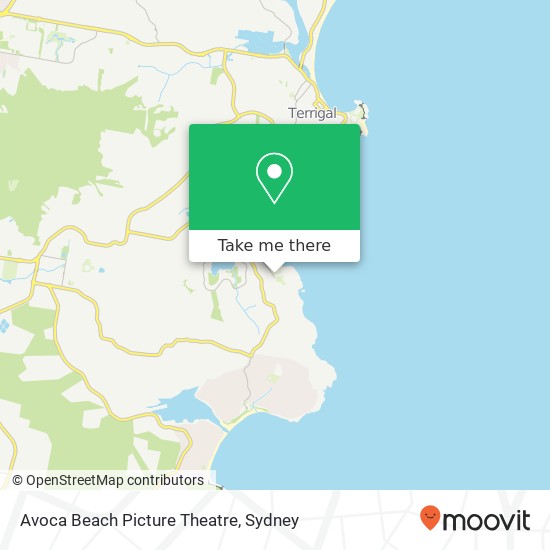 Mapa Avoca Beach Picture Theatre