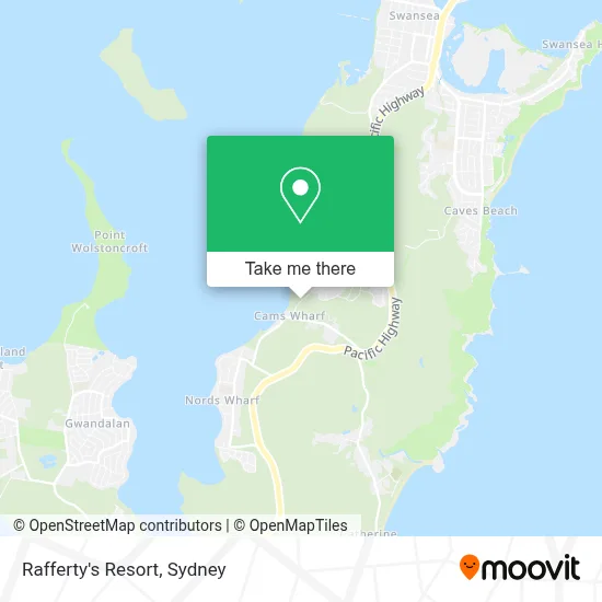 Rafferty's Resort map