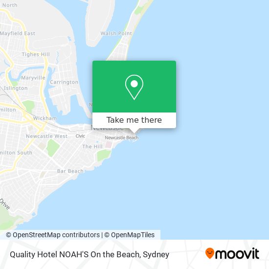 Quality Hotel NOAH'S On the Beach map