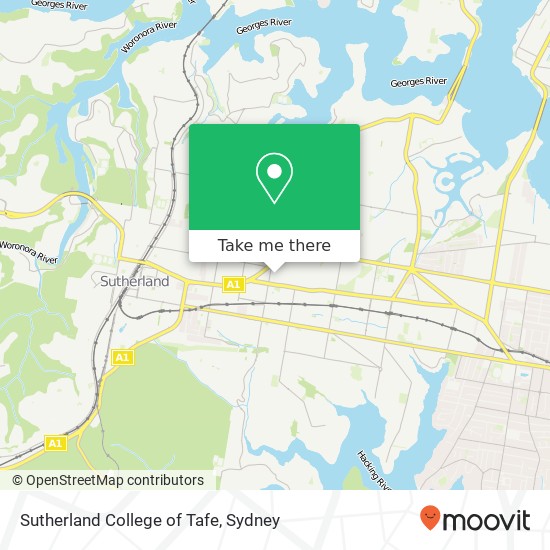 Sutherland College of Tafe map