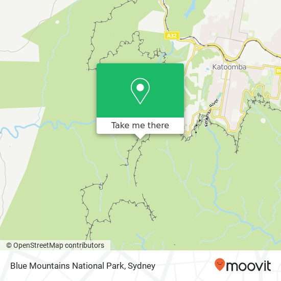 Blue Mountains National Park map