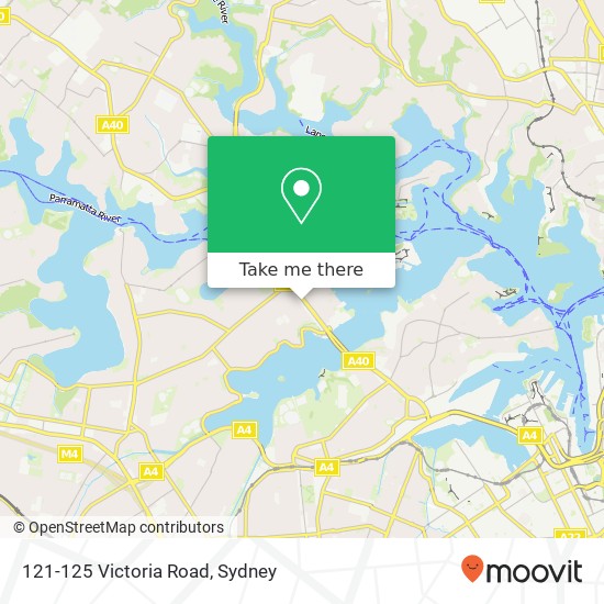 121-125 Victoria Road map