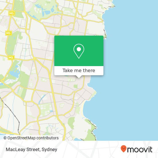 MacLeay Street map