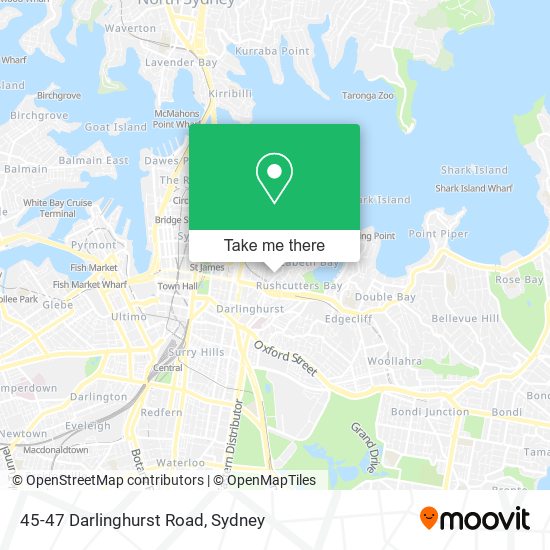 Mapa 45-47 Darlinghurst Road