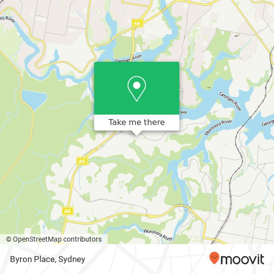 Byron Place map