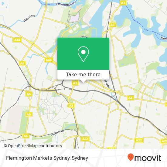 Flemington Markets Sydney map