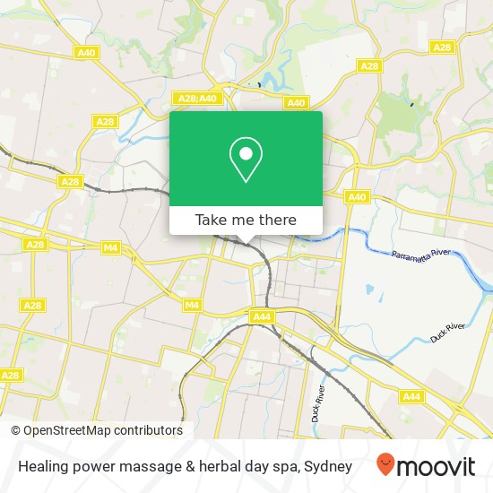 Mapa Healing power massage & herbal day spa