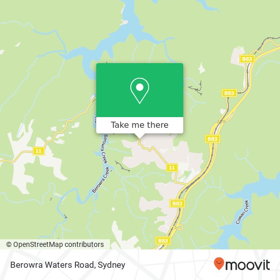 Berowra Waters Road map