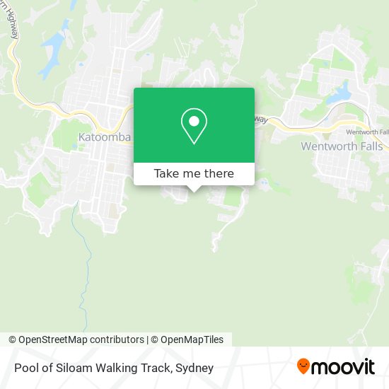 Pool of Siloam Walking Track map