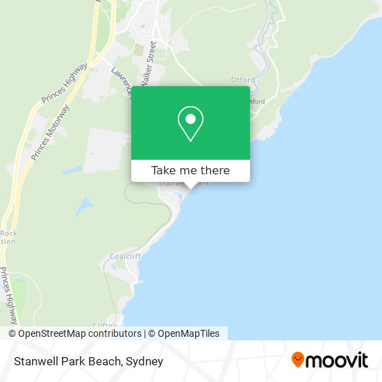 Mapa Stanwell Park Beach