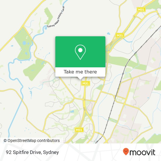 92 Spitfire Drive map