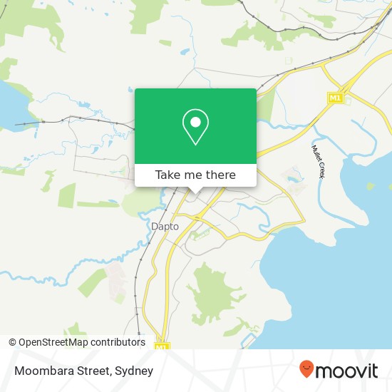 Moombara Street map