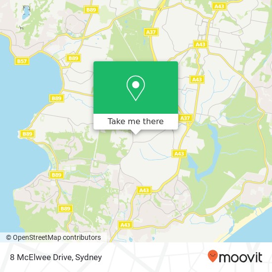 Mapa 8 McElwee Drive
