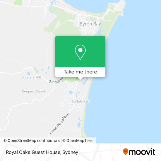 Royal Oaks Guest House map