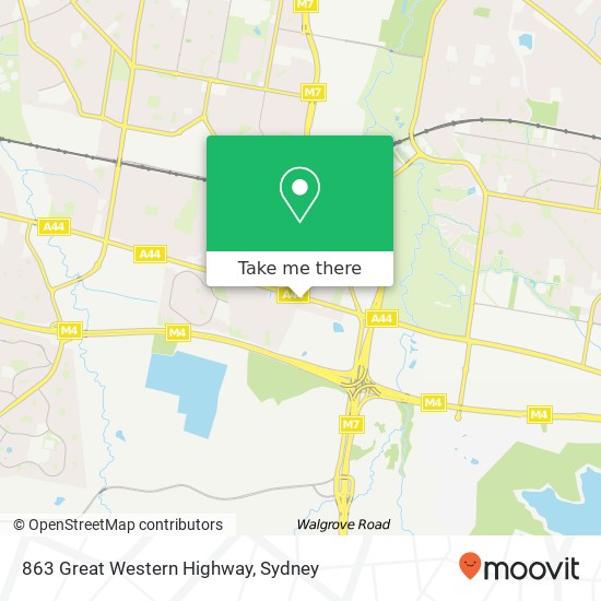 863 Great Western Highway map