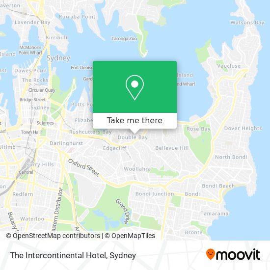 The Intercontinental Hotel map