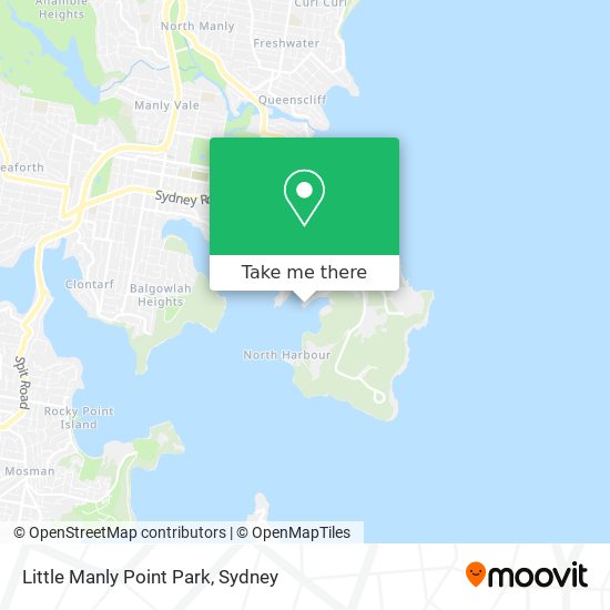 Mapa Little Manly Point Park