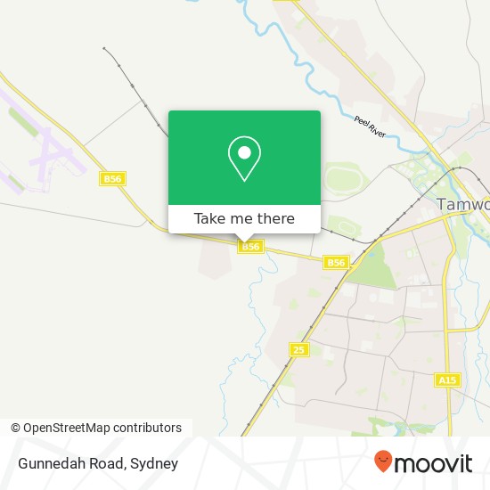 Mapa Gunnedah Road