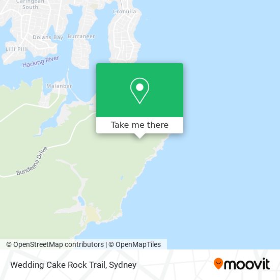 Wedding Cake Rock Trail map