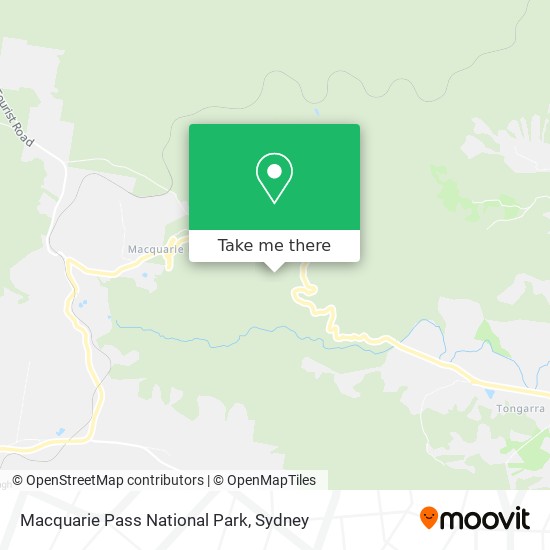 Macquarie Pass National Park map