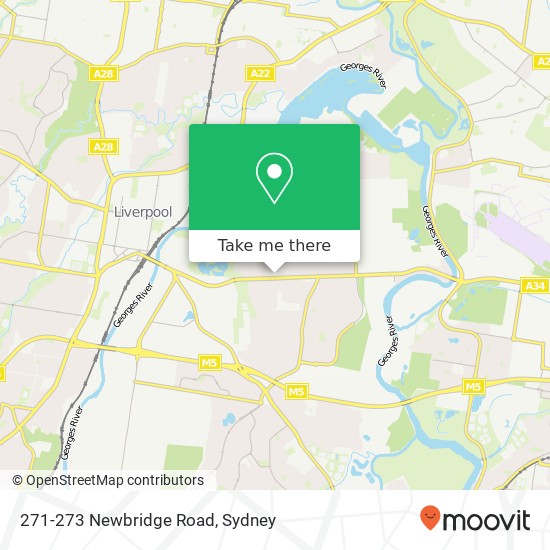 Mapa 271-273 Newbridge Road