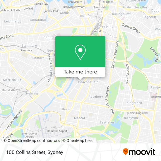 100 Collins Street map