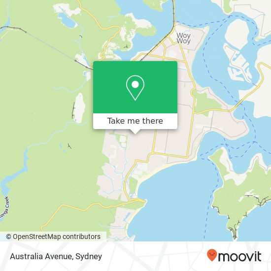 Australia Avenue map