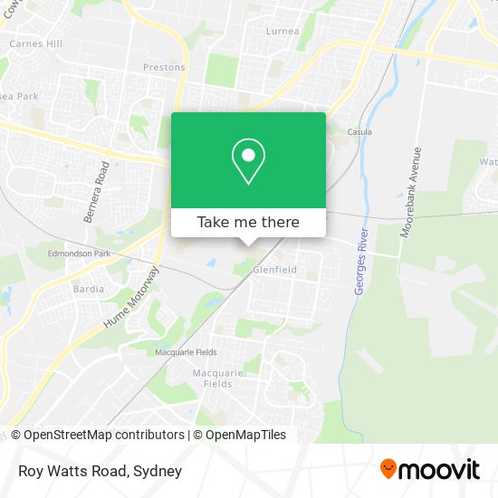 Mapa Roy Watts Road