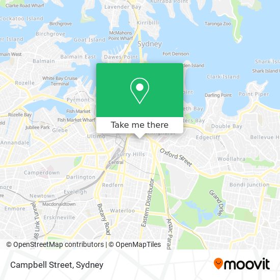 Mapa Campbell Street