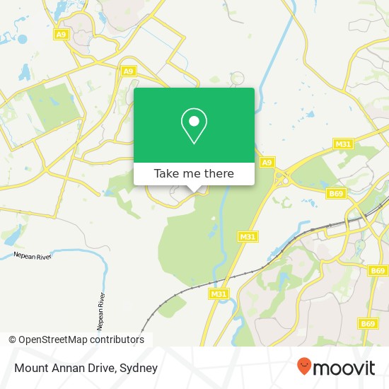 Mapa Mount Annan Drive