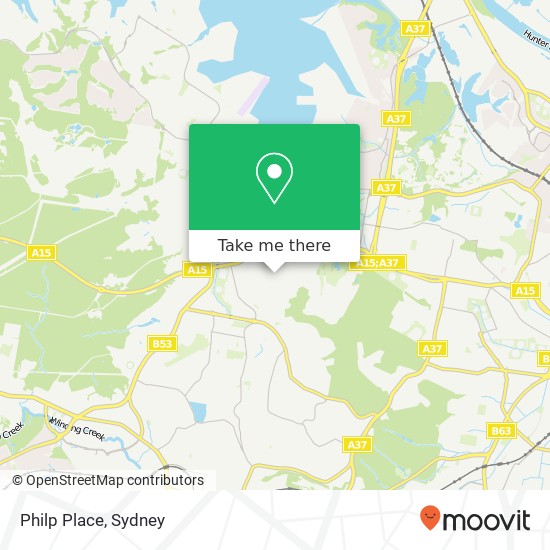 Philp Place map