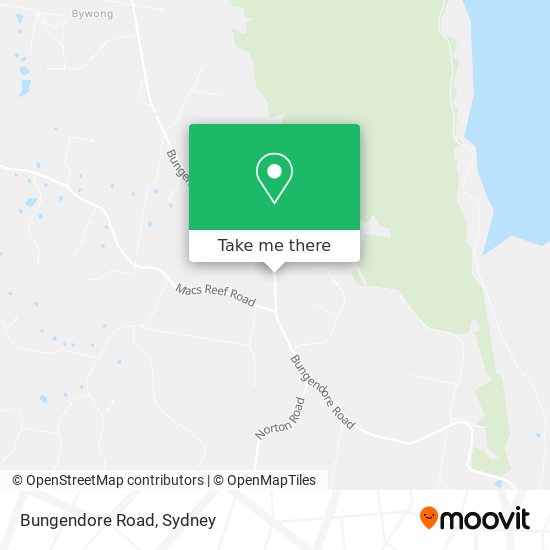 Bungendore Road map