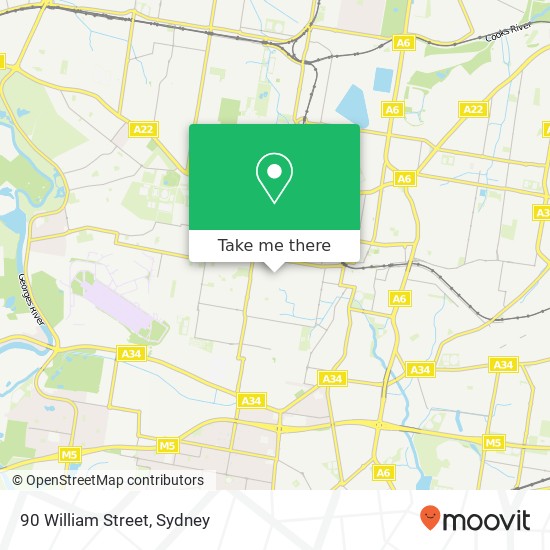 Mapa 90 William Street