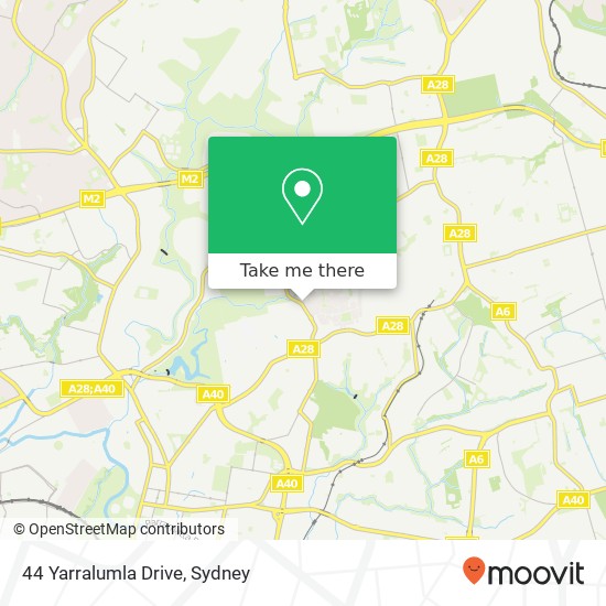 Mapa 44 Yarralumla Drive