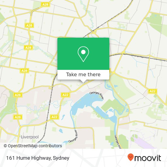 161 Hume Highway map
