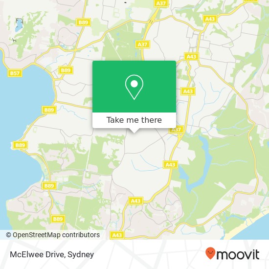 McElwee Drive map
