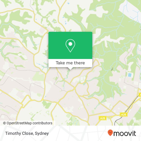 Mapa Timothy Close