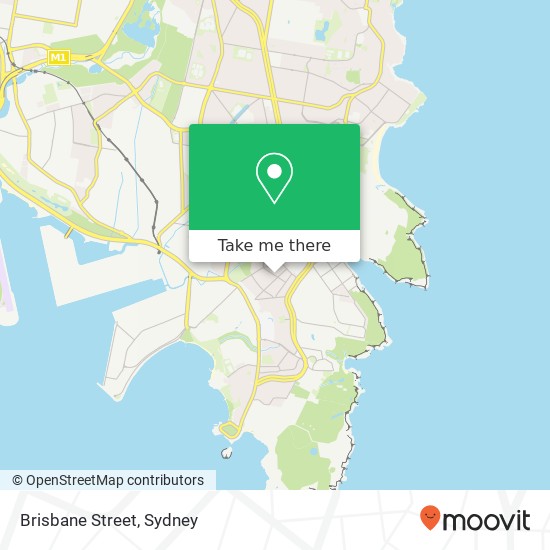 Brisbane Street map